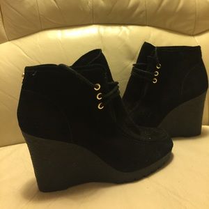 Michael Kors wedge booties 7.5 black